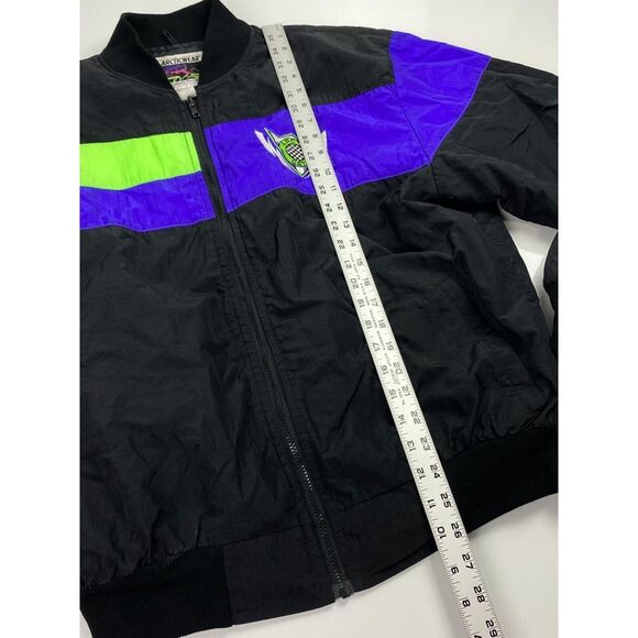 Vtg Arctic Wear Arctic Cat Sno Pro Snowmobile Jacket Mens Large Tall Black Purpl - Picture 8 of 9